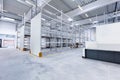 Warehouse industrial hall racking storage racks Royalty Free Stock Photo