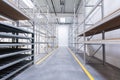 Warehouse industrial hall racking storage racks Royalty Free Stock Photo