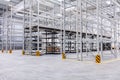 Warehouse industrial hall racking storage racks Royalty Free Stock Photo