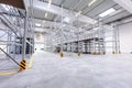 Warehouse industrial hall racking storage racks Royalty Free Stock Photo