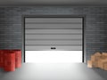 Warehouse Inside Realistic Composition Royalty Free Stock Photo