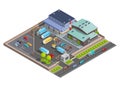 Warehouse Isometric Composition