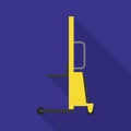 Warehouse lift icon, flat style