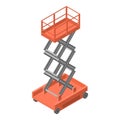 Warehouse lift icon, isometric style Royalty Free Stock Photo