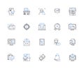 Warehouse line icons collection. Storage, Logistics, Inventory, Fulfillment, Distribution, Pallets, Loading vector and
