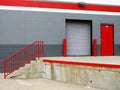 Warehouse: loading bay steps Royalty Free Stock Photo