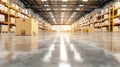 Warehouse logistics and inventory management, streamlined storage solutions for efficient operations Royalty Free Stock Photo