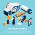 Logistics Isometric Concept