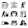 Warehouse management icons