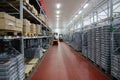Warehouse with meat products