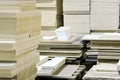 Warehouse of particle boards or chipboards materail for support the furniture manufacturers