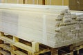 Warehouse of particle boards or chipboards materail for support the furniture manufacturers