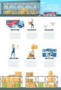 Warehouse Service Operation Infographic Banner