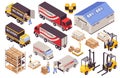 Warehouse Services Isometric Set