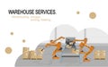 Warehouse Services. Warehousing, storage, sorting, loading of goods