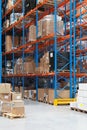 Warehouse shelving Royalty Free Stock Photo