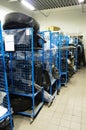 Warehouse of spare parts for cars