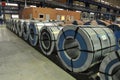 Warehouse steel coils of sheet steel