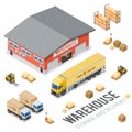 Warehouse Storage and Delivery Isometric