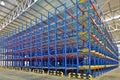 Warehouse storage shelving racking systems Royalty Free Stock Photo