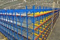 Warehouse storage shelving racking systems Royalty Free Stock Photo