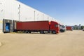 Warehouse truck supply Royalty Free Stock Photo
