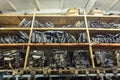 Warehouse with used auto parts for sale