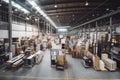 warehouse with variety of products, including furniture and appliances