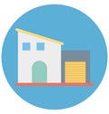 Warehouse Vector Icon Which can easily modify or edit Royalty Free Stock Photo