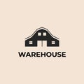 warehouse vintage logo symbol icon design