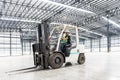 Warehouse worker driver Royalty Free Stock Photo