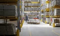 Warehouse workers in wood factory