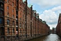 Warehouses in Speicherstadt, Hamburg, Germany Royalty Free Stock Photo