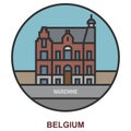 Waremme. Cities and towns in Belgium Royalty Free Stock Photo