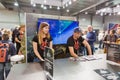 Wargaming booth during CEE 2017 in Kiev, Ukraine