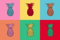 Pineapple Warhol Royalty Free Stock Photo