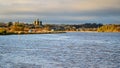 Warkworth Village viewed from the Harbour Royalty Free Stock Photo