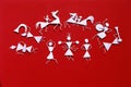 Warli tribal art, India Royalty Free Stock Photo