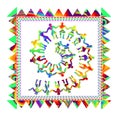 Warli tribal art Royalty Free Stock Photo