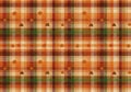 Warm abstract plaid pattern texture autumn colors subtle grunge effect background Royalty Free Stock Photo