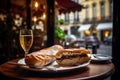 Cheese Baguette in Historic Paris: Culinary & Architectural Elegance