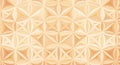 Warm beige and gold embossed floral geometric pattern background Royalty Free Stock Photo