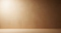 Warm beige wall with soft directional light creating a gentle gradient and shadow Royalty Free Stock Photo