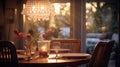 warm blurred home interior lighting