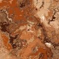 Warm brown agate marble abstract background with flowing layers Royalty Free Stock Photo