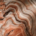 Warm brown agate marble abstract background with flowing layers Royalty Free Stock Photo
