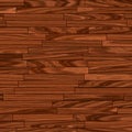 Warm brown parquet flooring