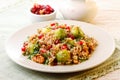 Warm buckwheat salad