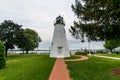 Warm Cloudy day in Havre De Grace, Maryland on the Board Walk Royalty Free Stock Photo