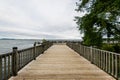 Warm Cloudy day in Havre De Grace, Maryland on the Board Walk Royalty Free Stock Photo